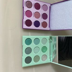 Colourpop eyeshadow palettes Mint and Pleasure